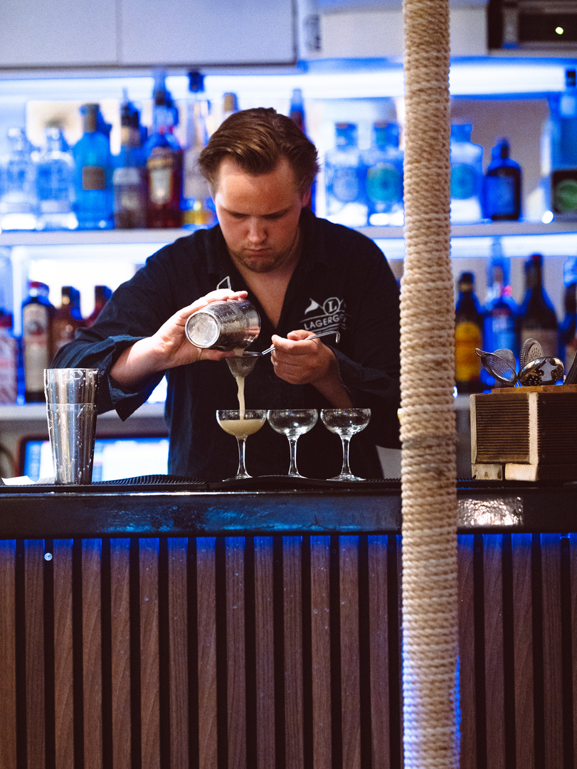 Longdrink i solnedgången